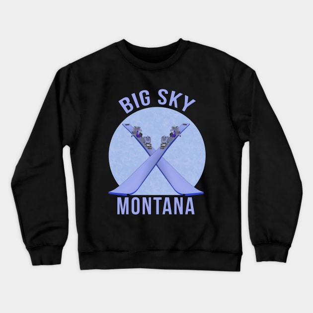 Big Sky, Montana Crewneck Sweatshirt by DiegoCarvalho